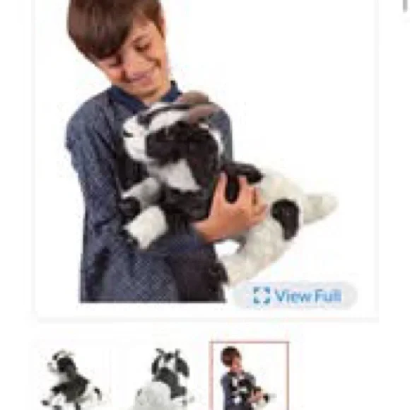 Folkmanis Goat hand puppet stuffed animal - Picture 5 of 8